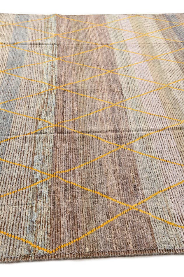 Detail image of 8' 3 x 10' 3 Hand Knotted Moroccan Wool Rug