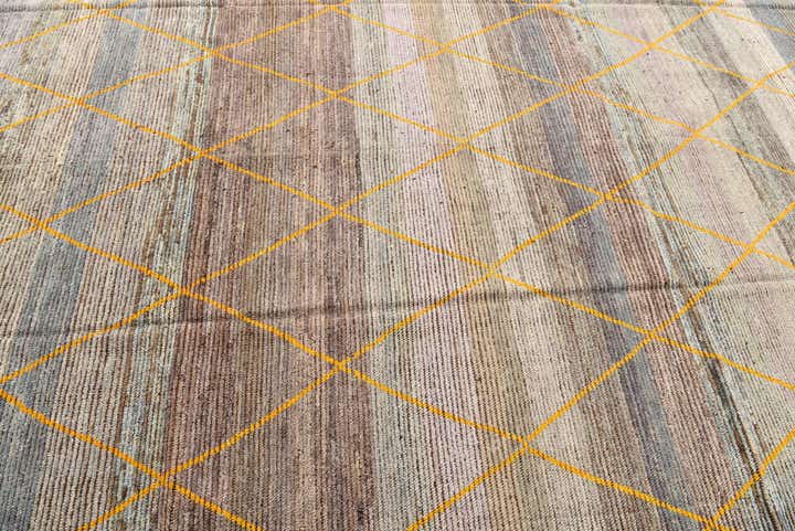 8' 3 x 10' 3 Hand Knotted Moroccan Wool Rug