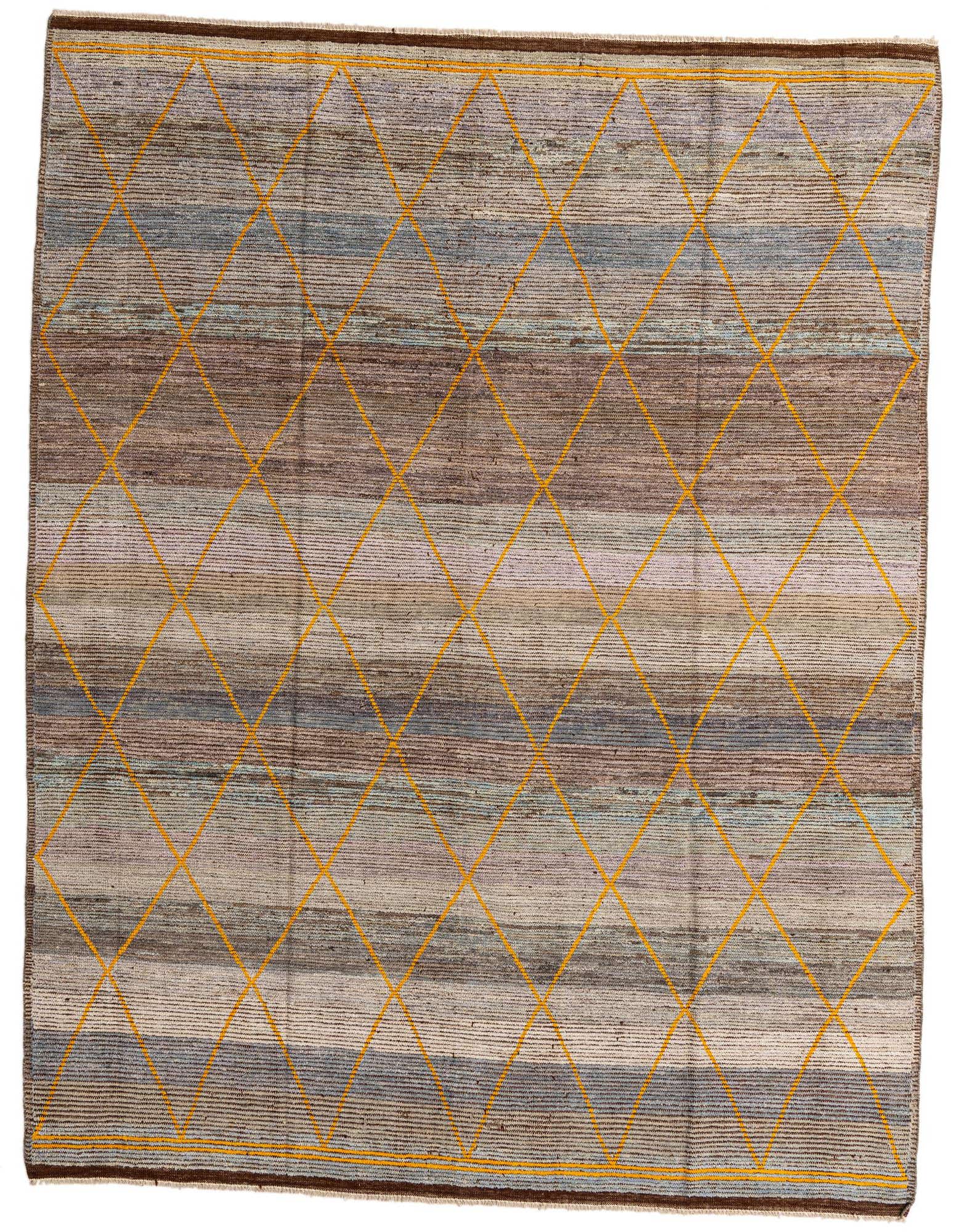 8' 3 x 10' 3 Hand Knotted Moroccan Wool Rug