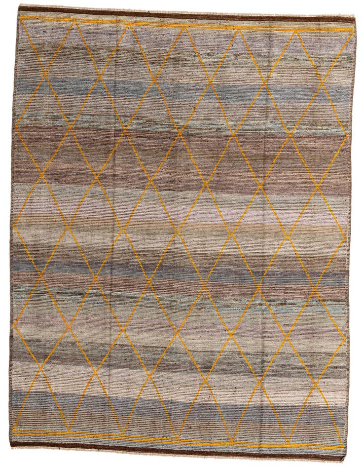 Detail image of 8' 3 x 10' 3 Hand Knotted Moroccan Wool Rug
