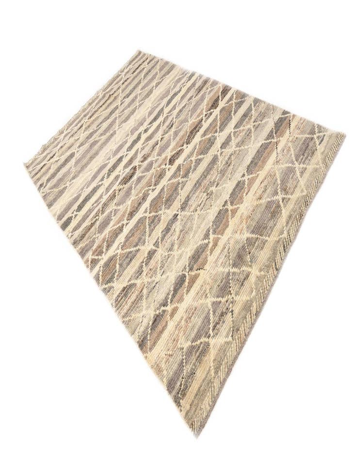 Detail image of 5' 9 x 9'  Hand Knotted Moroccan Wool Rug