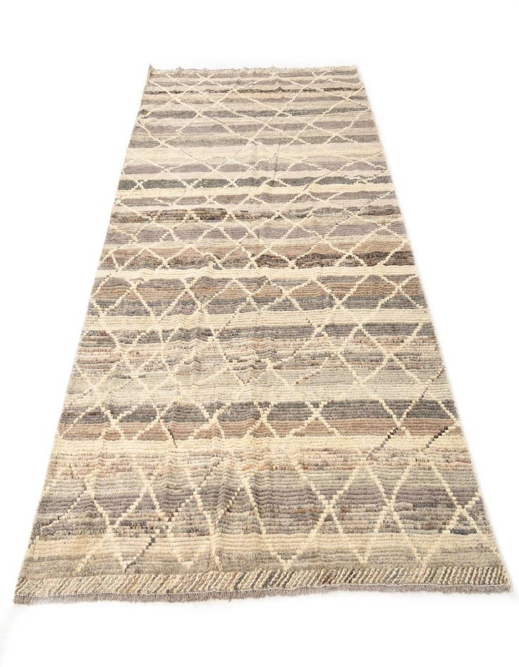 Detail image of 5' 9 x 9'  Hand Knotted Moroccan Wool Rug