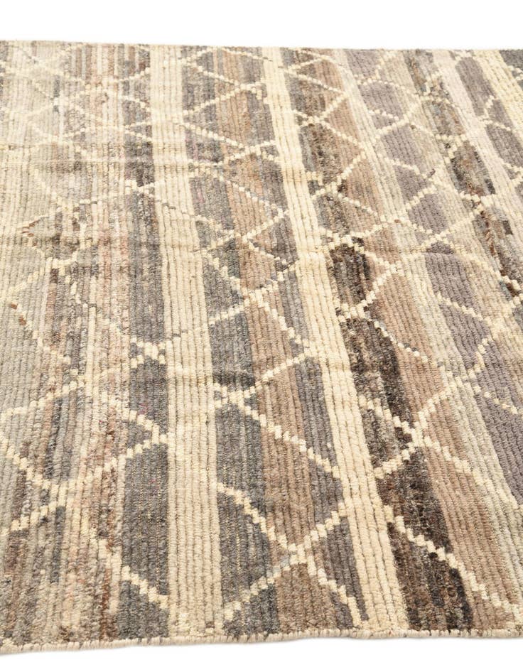 Detail image of 5' 9 x 9'  Hand Knotted Moroccan Wool Rug