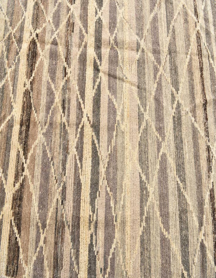 Detail image of 5' 9 x 9'  Hand Knotted Moroccan Wool Rug