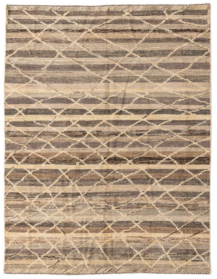 Detail image of 5' 9 x 9' Hand Knotted Moroccan Wool Rug