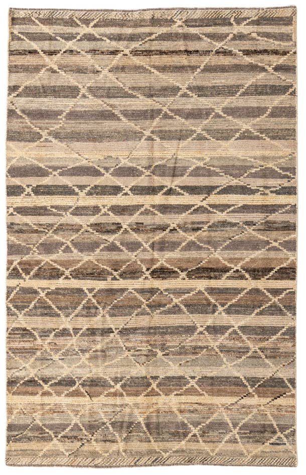 Detailansicht von 175cm x 275cm Handgeknüpft Marokkanisch Wolle Teppich