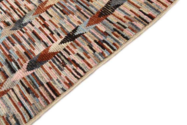 6' 3 x 9' 4 Hand Knotted Moroccan Wool Rug