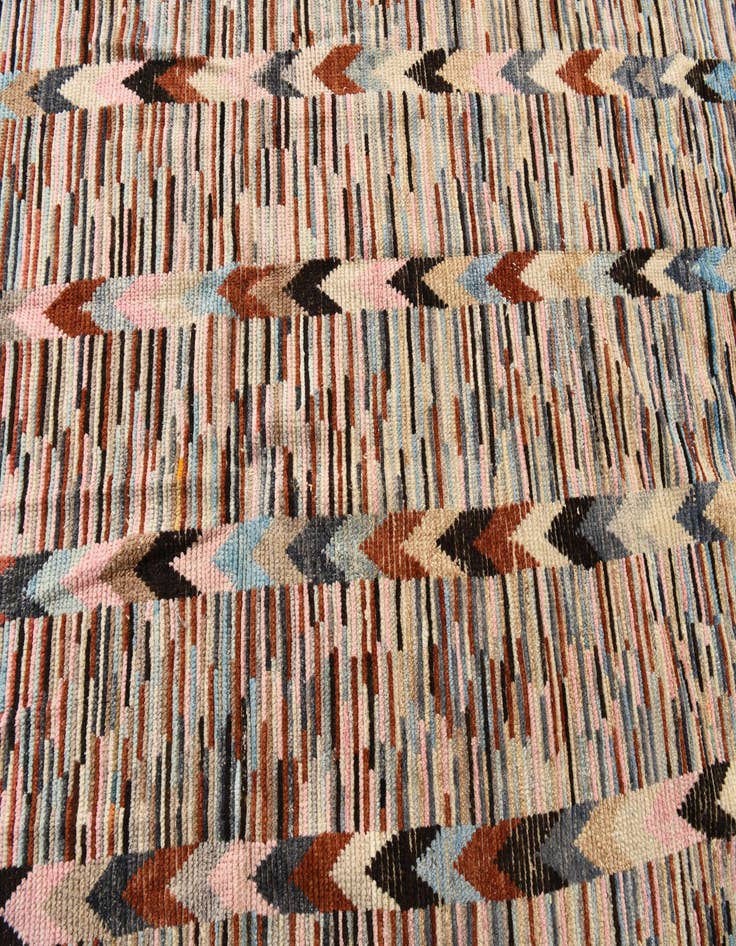 Detail image of 6' 3 x 9' 4  Hand Knotted Moroccan Wool Rug