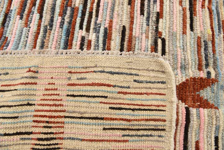 6' 3 x 9' 4 Hand Knotted Moroccan Wool Rug