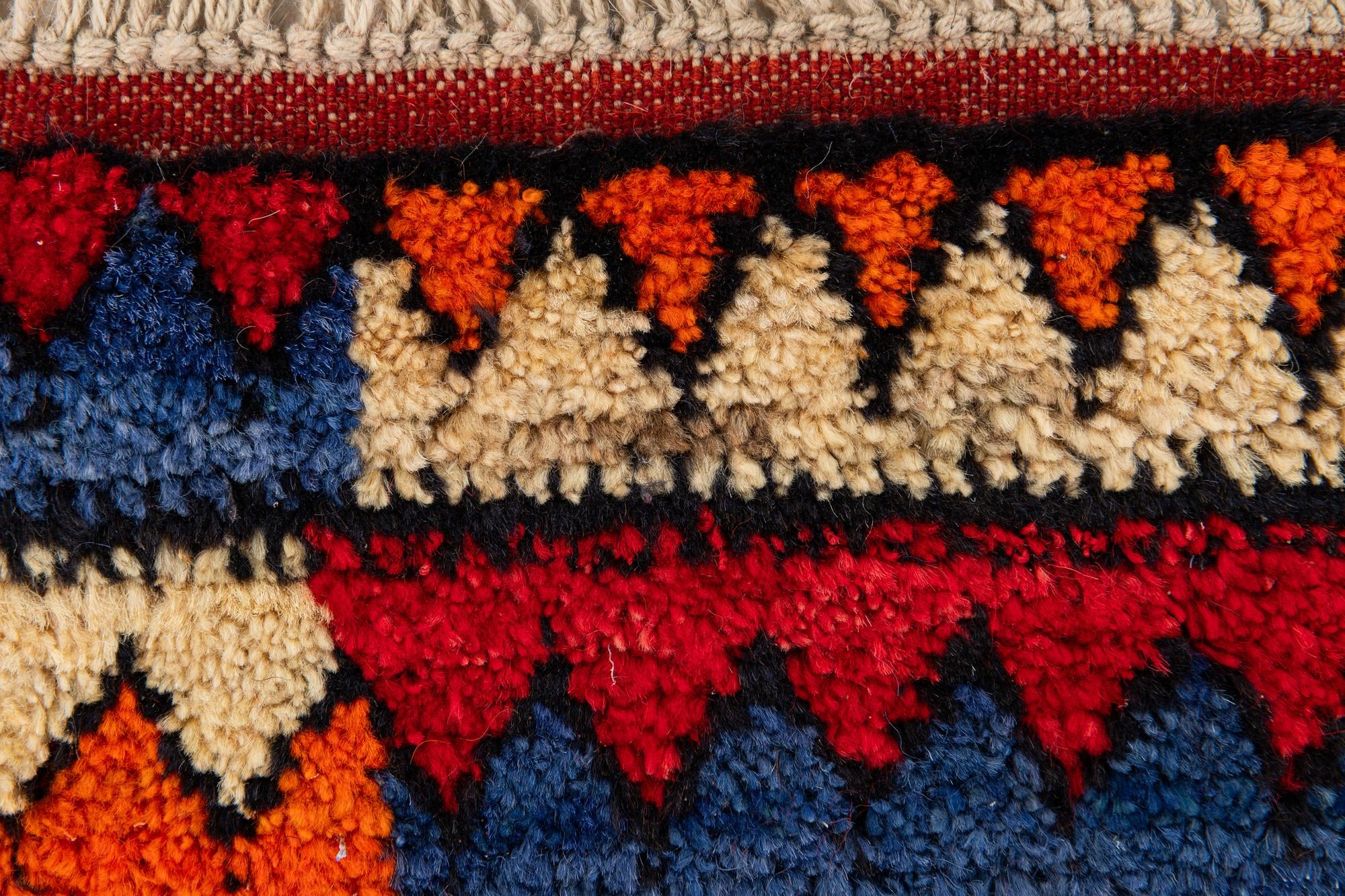 4' 2 x 5' 9 Hand Knotted Moroccan Wool Rug