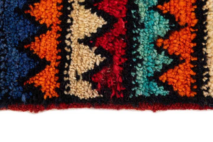 4' 2 x 5' 9 Hand Knotted Moroccan Wool Rug