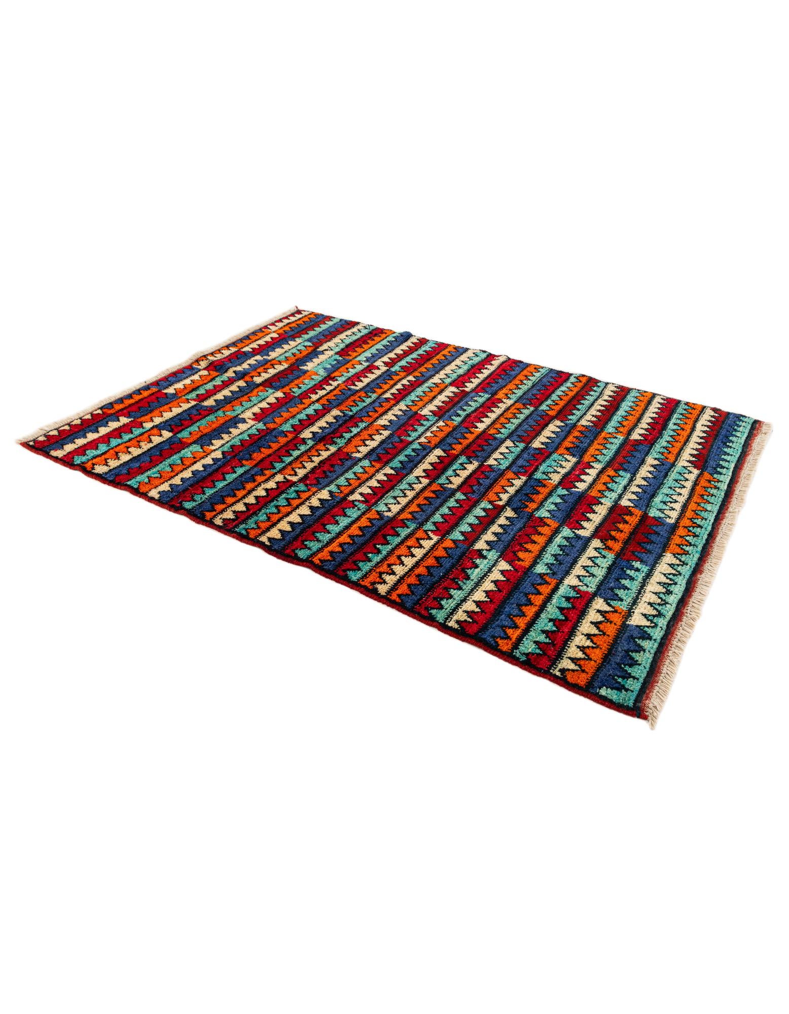 4' 2 x 5' 9 Hand Knotted Moroccan Wool Rug