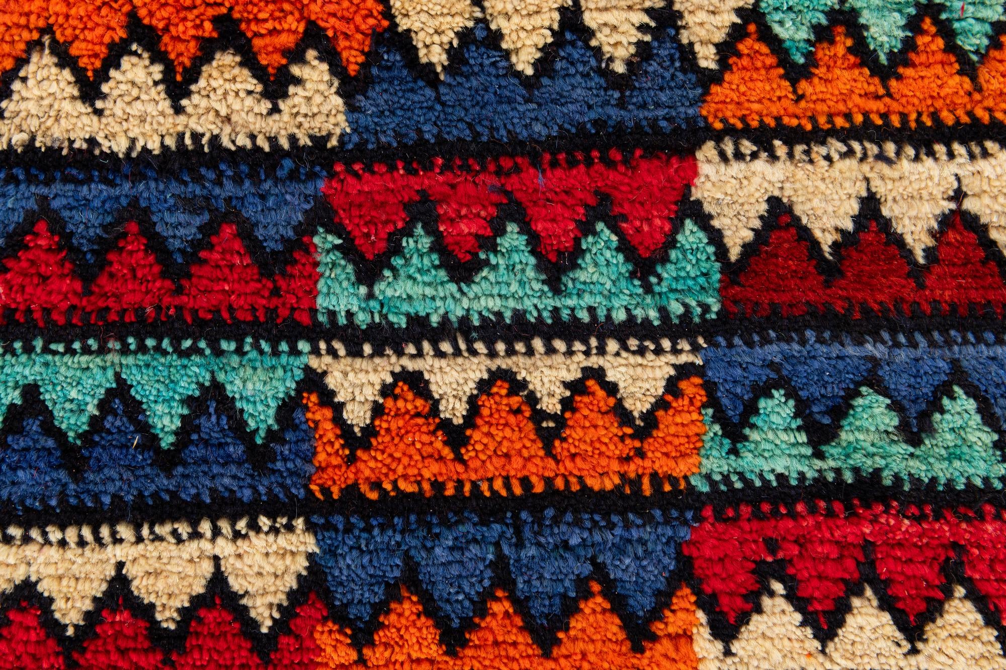4' 2 x 5' 9 Hand Knotted Moroccan Wool Rug