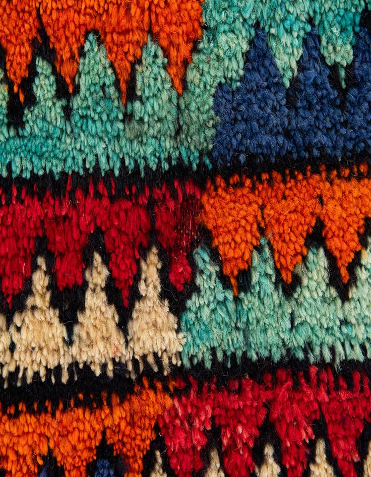 Detail image of 4' 2 x 5' 9  Hand Knotted Moroccan Wool Rug