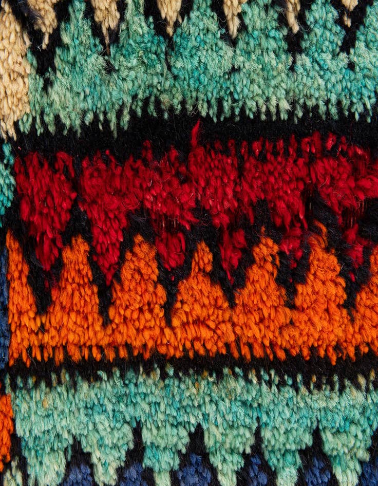 Detail image of 4' 2 x 5' 9  Hand Knotted Moroccan Wool Rug
