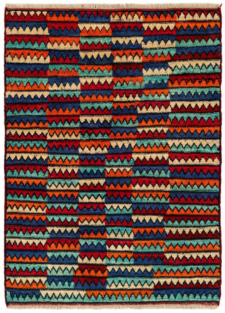 4' 2 x 5' 9 Hand Knotted Moroccan Wool Rug