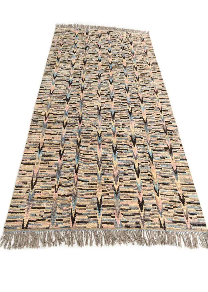 8' 9 x 10' 5 Hand Knotted Moroccan Wool Rug