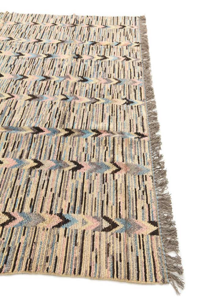 8' 9 x 10' 5 Hand Knotted Moroccan Wool Rug