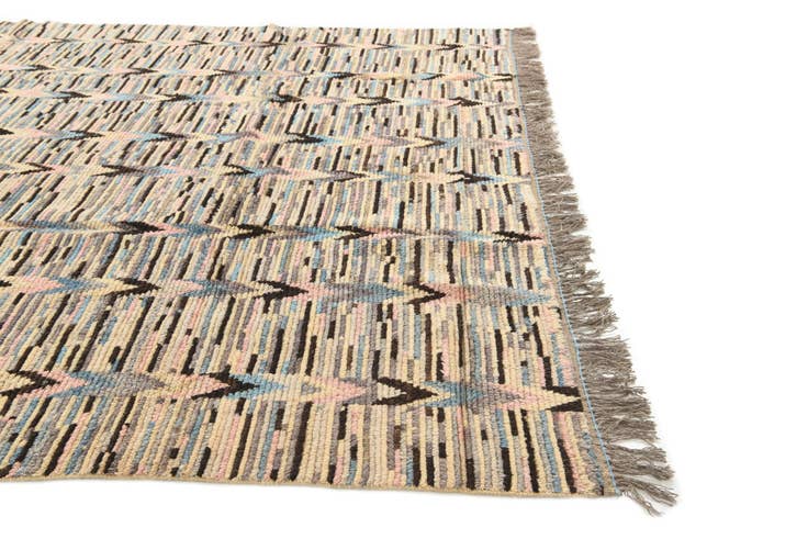 Detail image of 8' 9 x 10' 5 Hand Knotted Moroccan Wool Rug