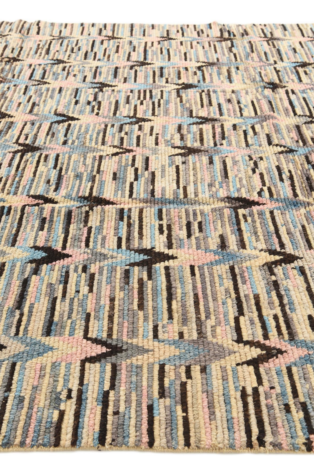 8' 9 x 10' 5 Hand Knotted Moroccan Wool Rug