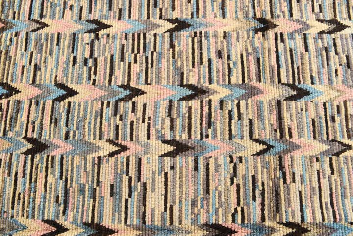 8' 9 x 10' 5 Hand Knotted Moroccan Wool Rug