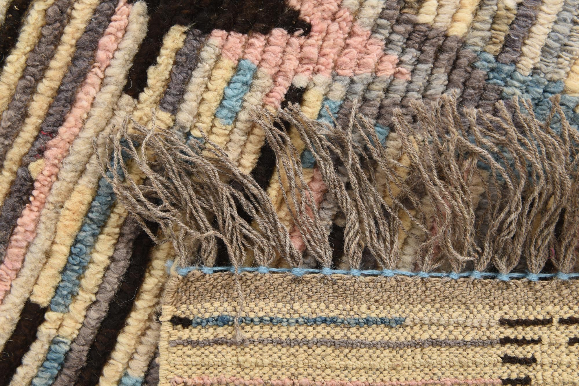 8' 9 x 10' 5 Hand Knotted Moroccan Wool Rug