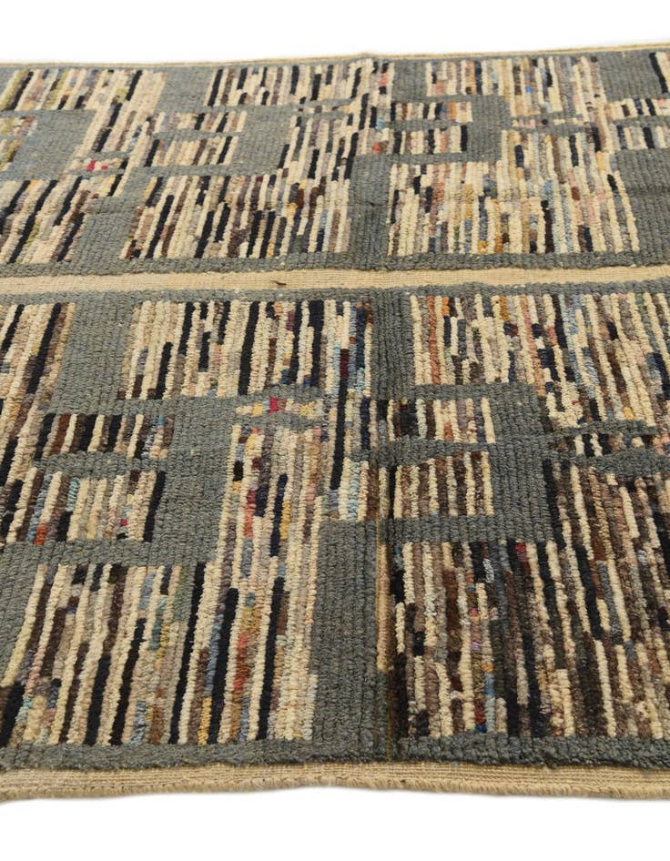 Detail image of 5' 8 x 10'  Hand Knotted Moroccan Wool Rug