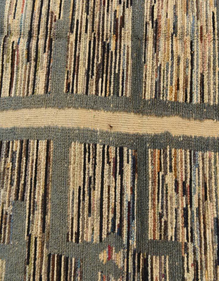 Detail image of 5' 8 x 10'  Hand Knotted Moroccan Wool Rug