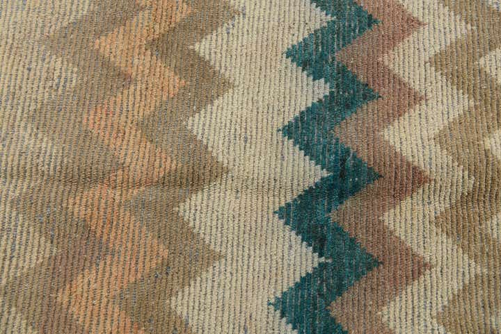 4' 8 x 7' 8 Hand Knotted Moroccan Wool Rug
