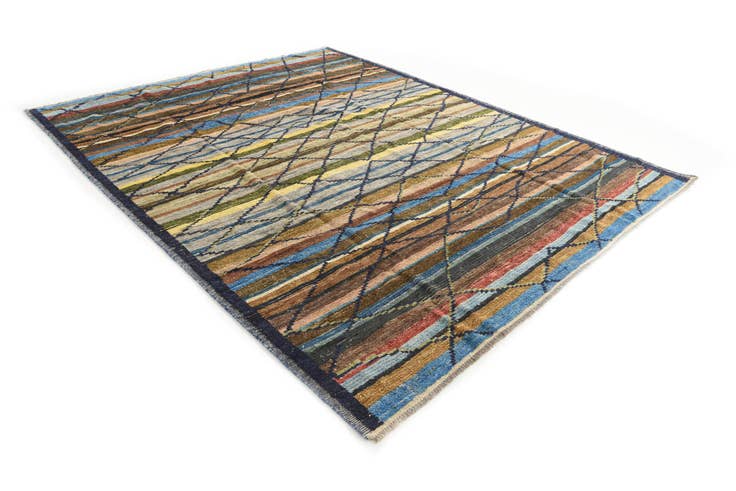 Detail image of 8' 3 x 10' 3 Hand Knotted Moroccan Wool Rug