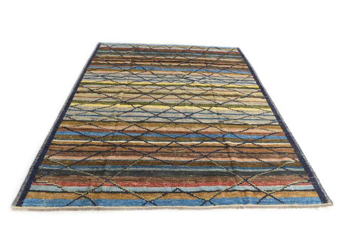 8' 3 x 10' 3 Hand Knotted Moroccan Wool Rug