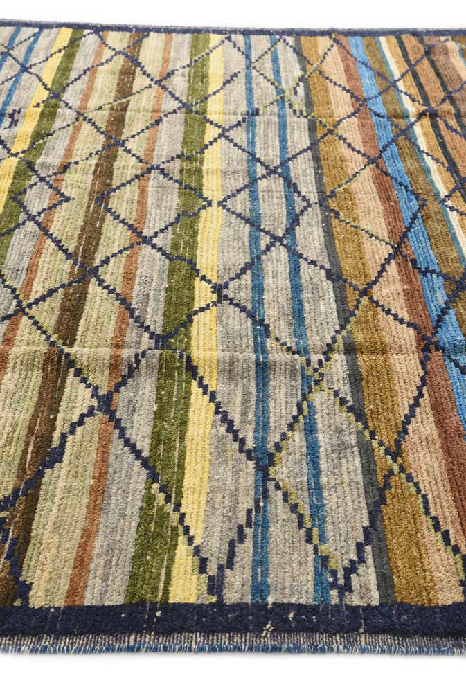 8' 3 x 10' 3 Hand Knotted Moroccan Wool Rug