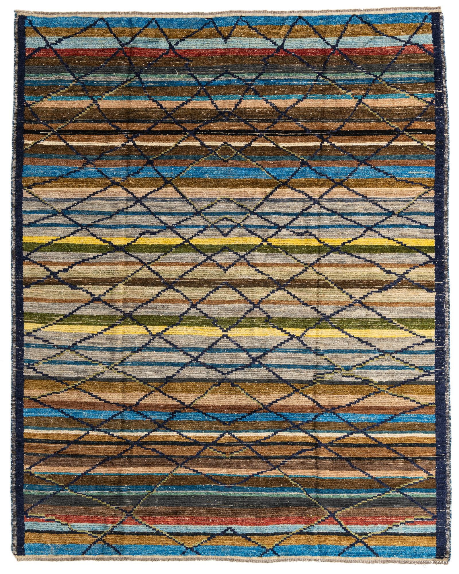8' 3 x 10' 3 Hand Knotted Moroccan Wool Rug