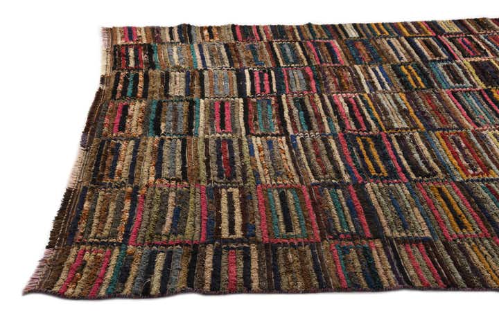 7' 5 x 9' 10 Hand Knotted Moroccan Wool Rug