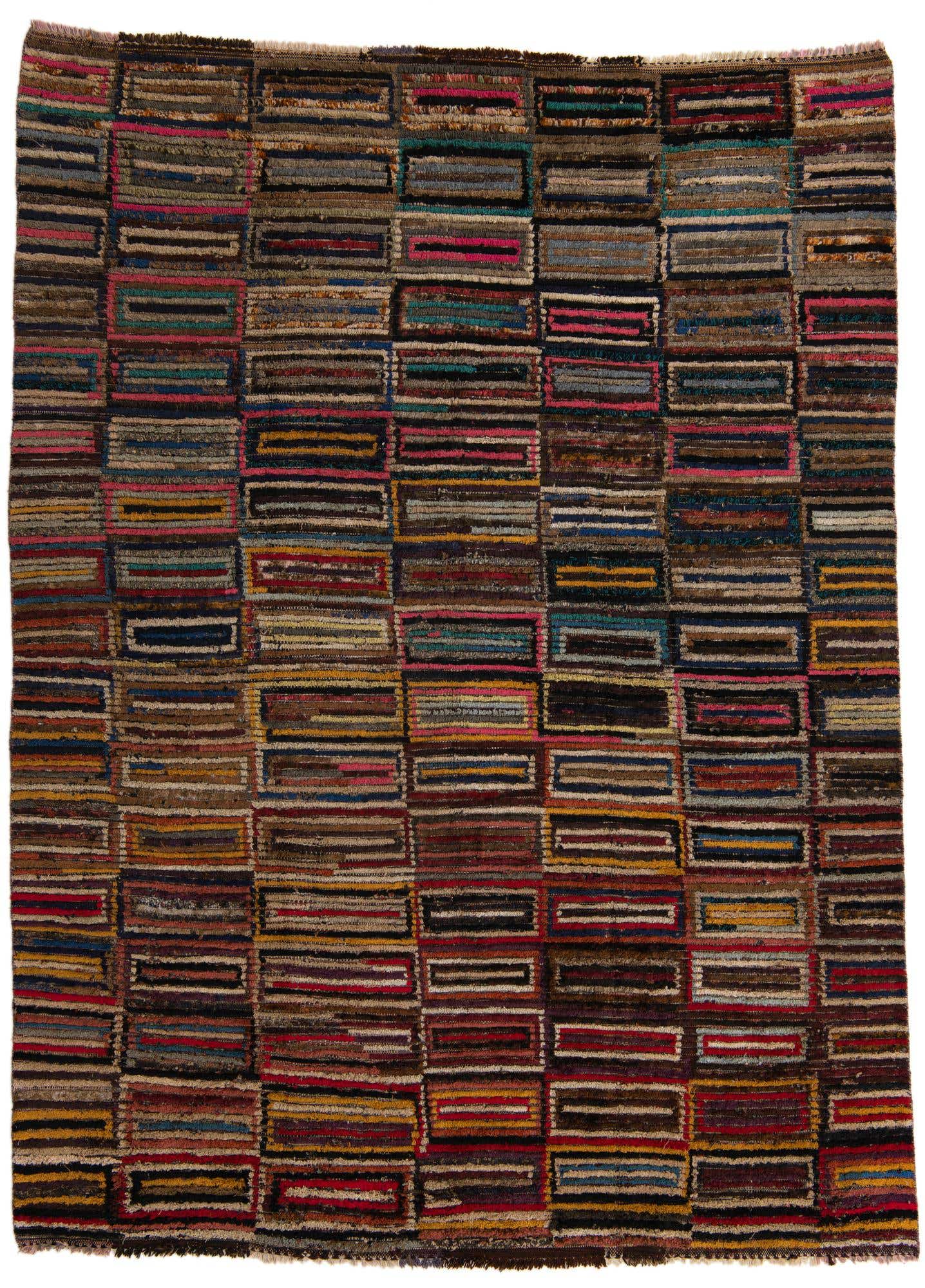 7' 5 x 9' 10 Hand Knotted Moroccan Wool Rug