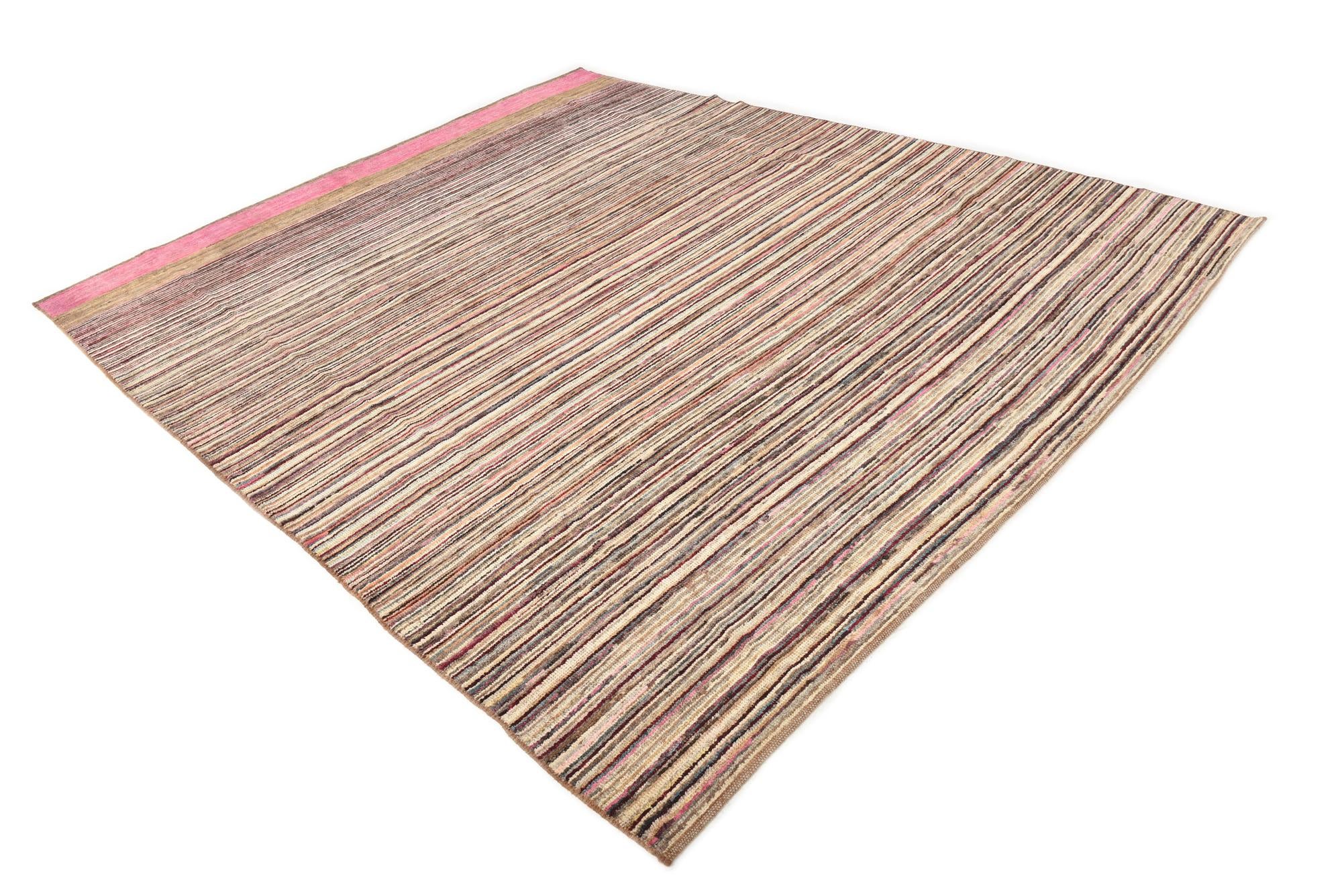 8' x 10' Hand Knotted Moroccan Wool Rug