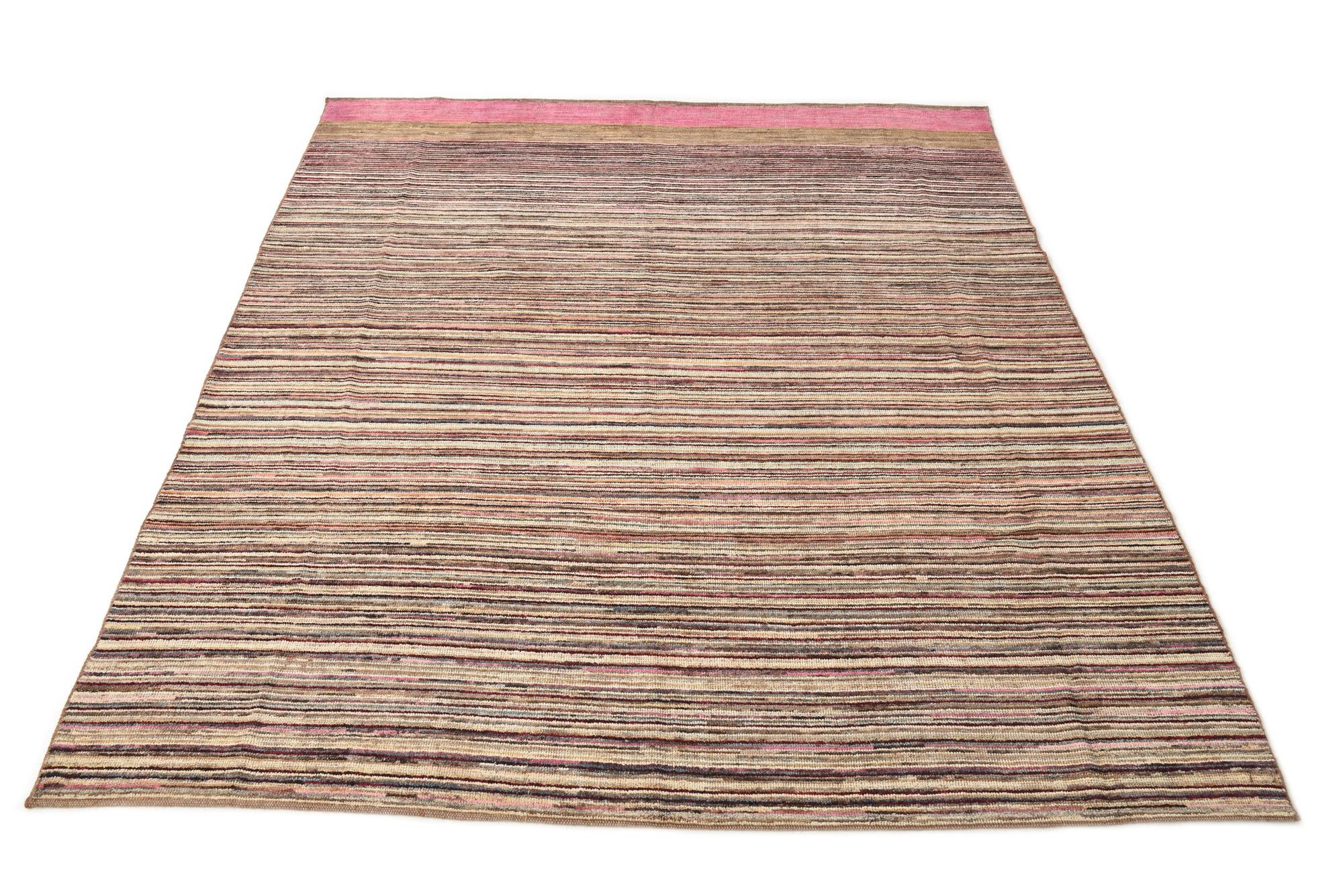 8' x 10' Hand Knotted Moroccan Wool Rug