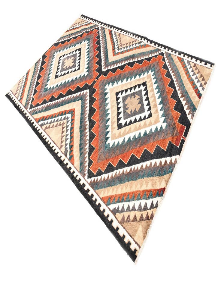 Detail image of 6' 8 x 10' 1  Hand Knotted Moroccan Wool Rug