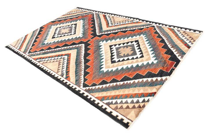 6' 8 x 10' 1 Hand Knotted Moroccan Wool Rug