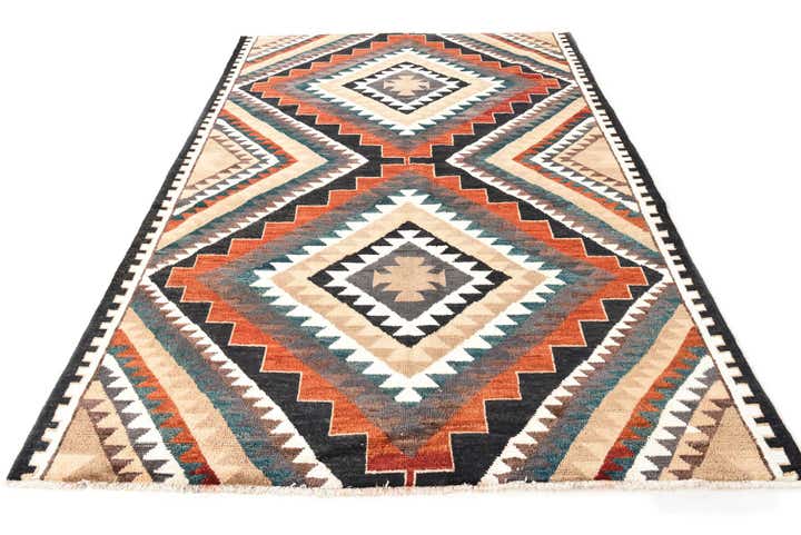 6' 8 x 10' 1 Hand Knotted Moroccan Wool Rug