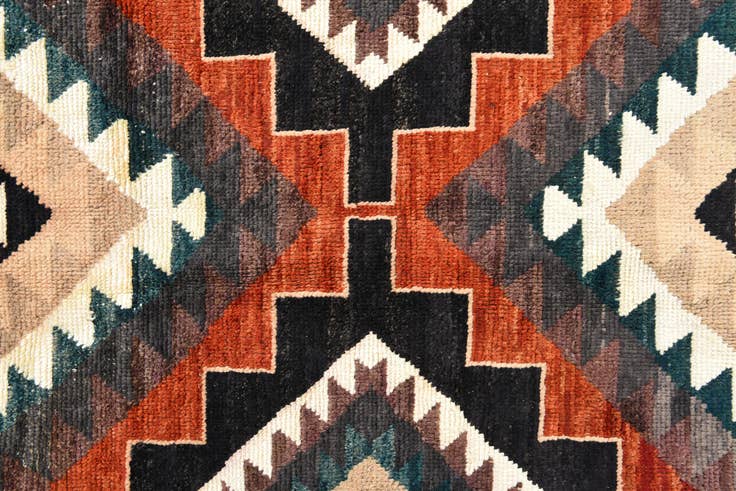 Detail image of 6' 8 x 10' 1 Hand Knotted Moroccan Wool Rug