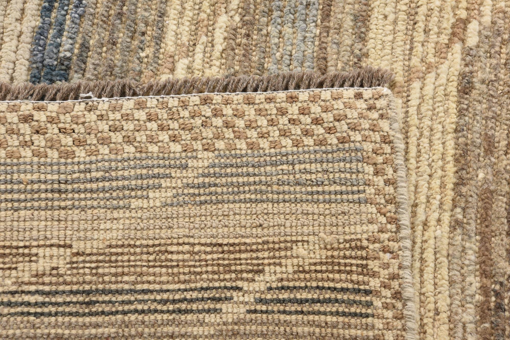 6' x 9' 4 Hand Knotted Moroccan Wool Rug