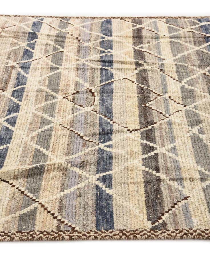 Detail image of 5' 10 x 9' 2  Hand Knotted Moroccan Wool Rug