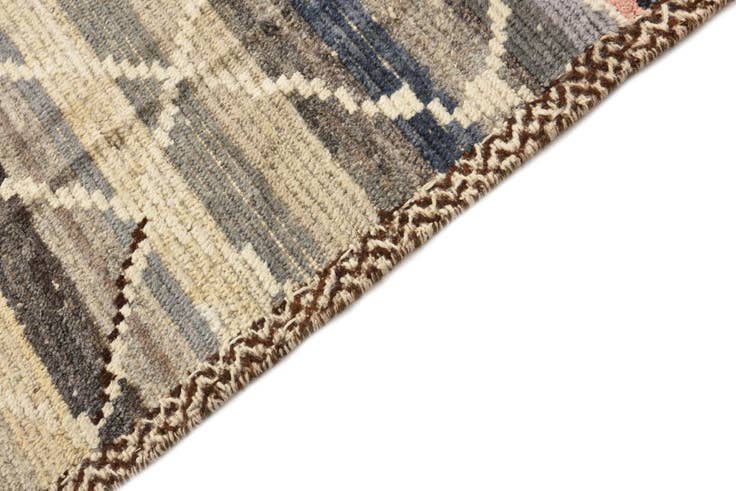 Detail image of 5' 10 x 9' 2 Hand Knotted Moroccan Wool Rug