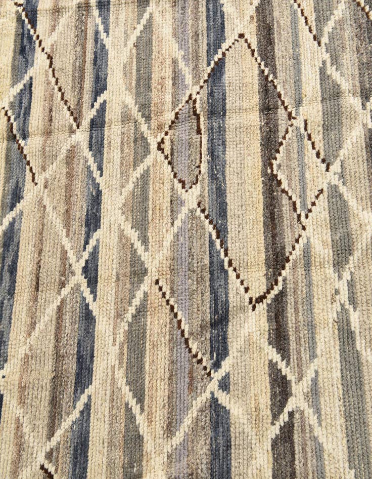 Detail image of 5' 10 x 9' 2  Hand Knotted Moroccan Wool Rug