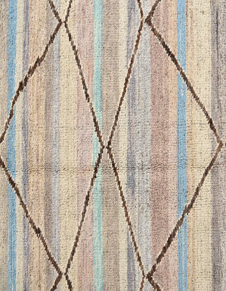 Detail image of 9' 2 x 11' 9  Hand Knotted Moroccan Wool Rug
