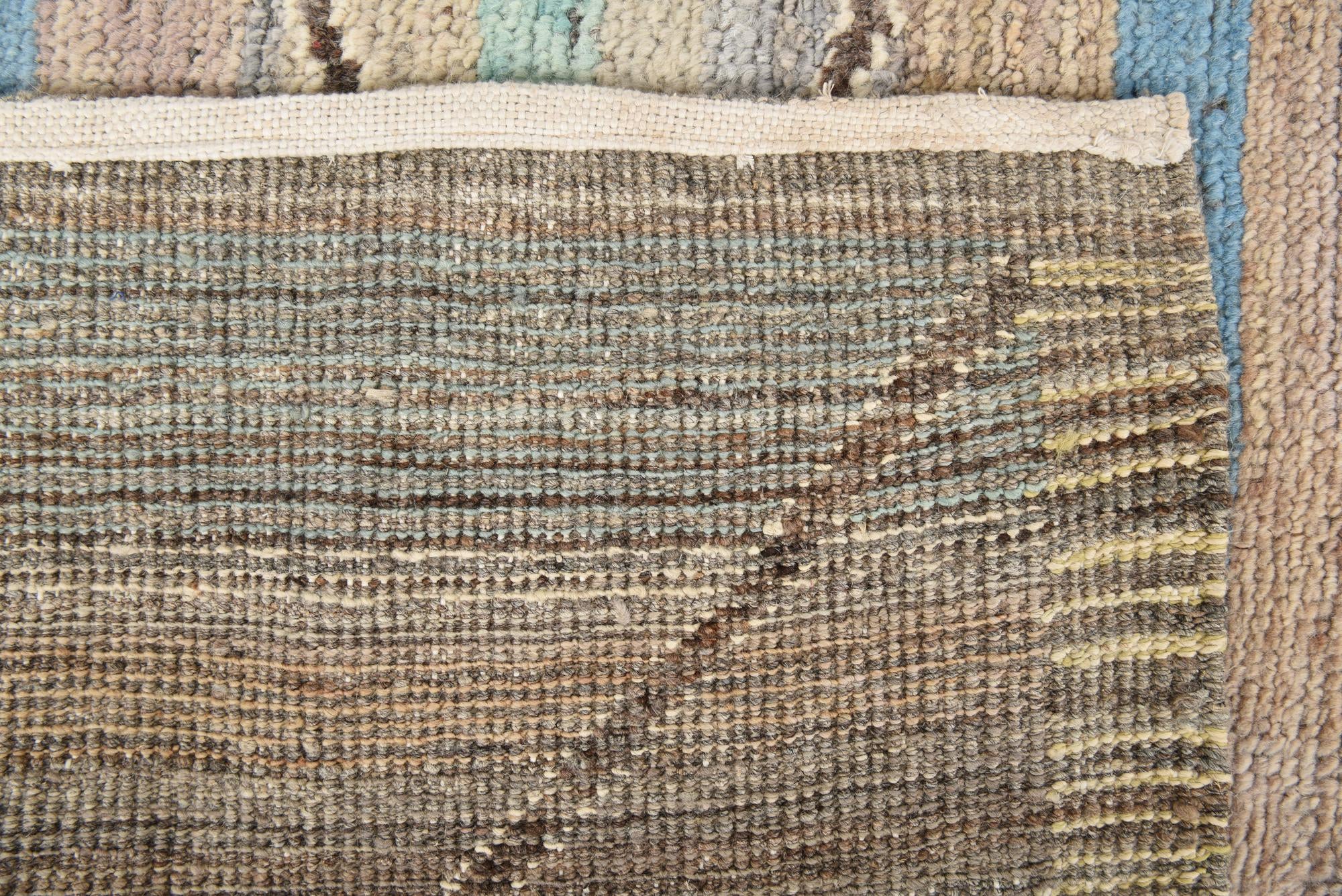 9' 2 x 11' 9 Hand Knotted Moroccan Wool Rug