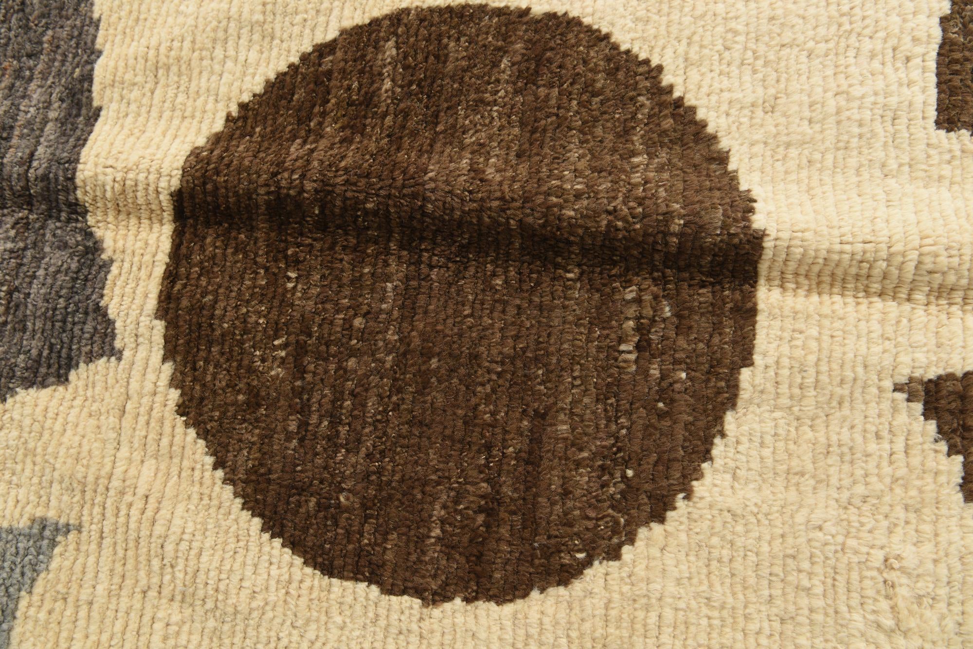 8' 4 x 10' 3 Hand Knotted Moroccan Wool Rug