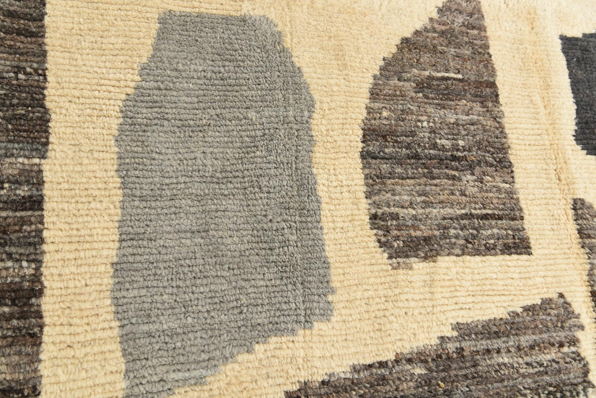 8' 4 x 10' 3 Hand Knotted Moroccan Wool Rug