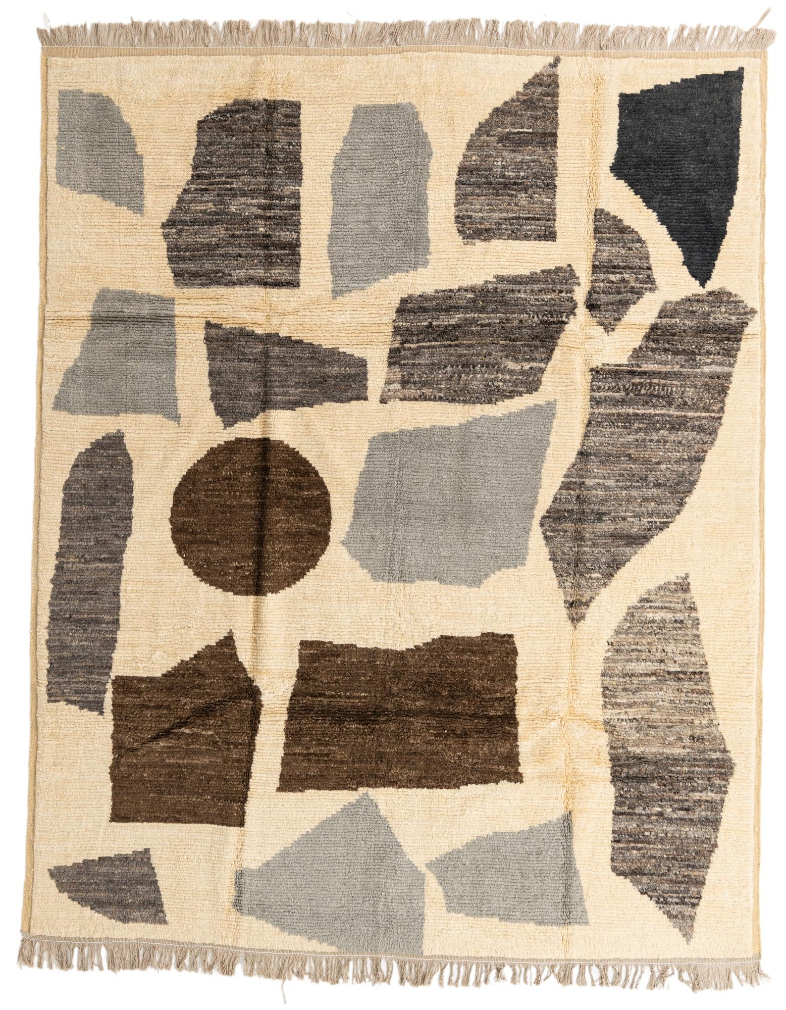 8' 4 x 10' 3 Hand Knotted Moroccan Wool Rug